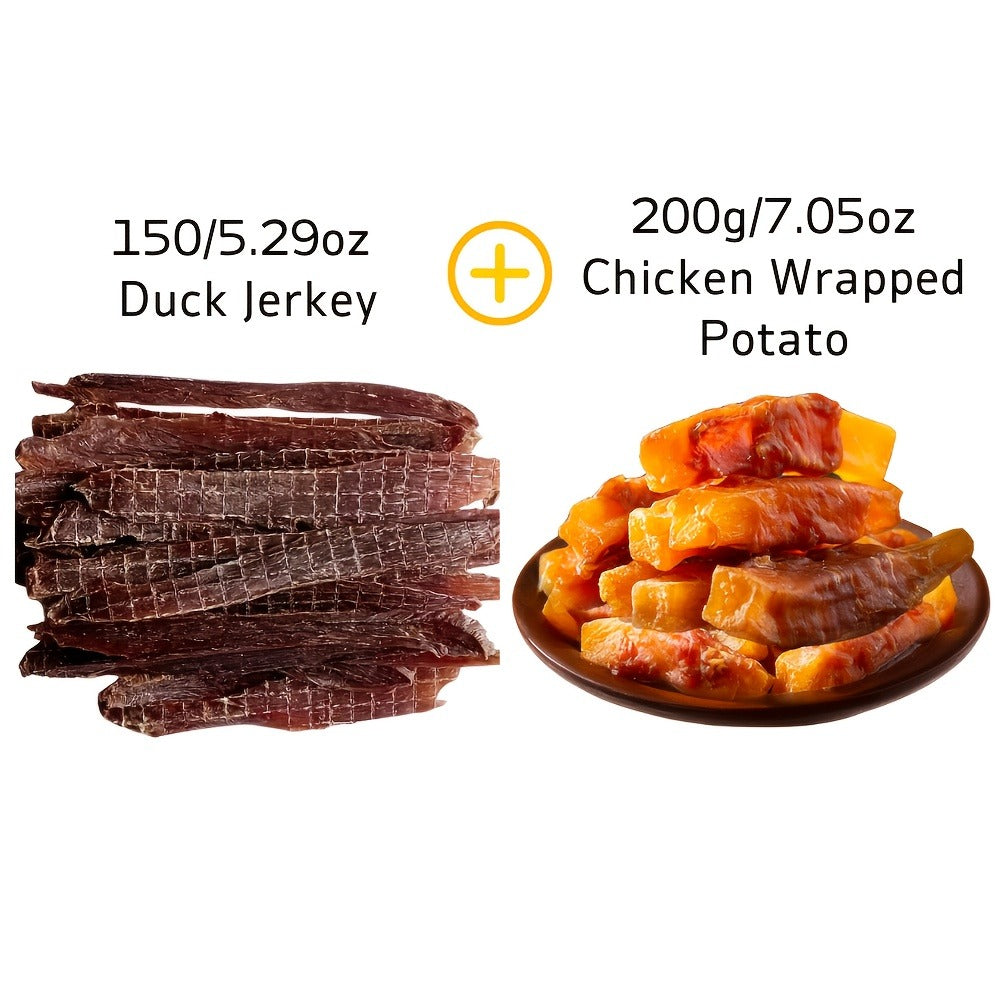 Dog Jerky Treats 400g Mixed Flavor Pack | Chicken & Duck Jerky, High Protein Low Fat, Long Lasting Chews, Digestible Training Reward Snacks for Small Medium - product image 7