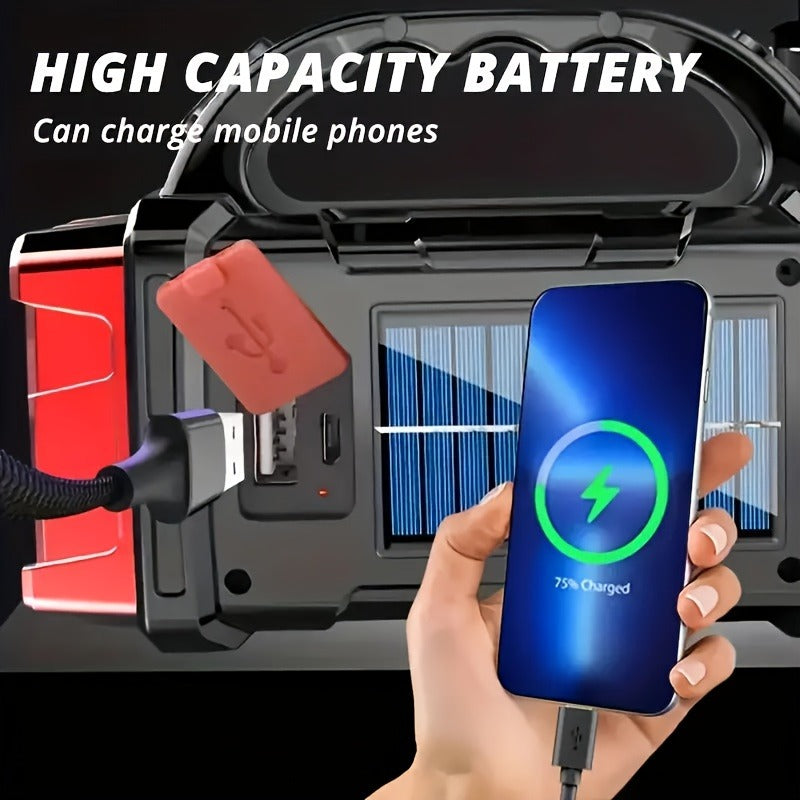 Rechargeable Solar Flashlight 2000 Lumen LED Torch with Power Bank USB-C Charging for Camping Hiking Outdoor Emergency for Patio & Backyard Use - product image 8