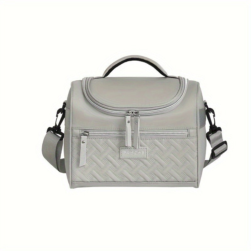 Insulated Lunch Bag Cooler Tote with Padded Shoulder Strap Leakproof Washable Polyester Meal Prep Bag for Work Picnic School Outdoor Activities Men Women for Everyday Use