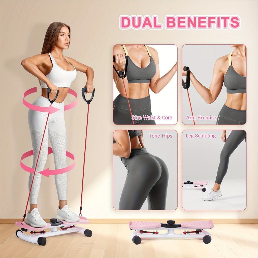 Waist Twisting Board Ab Twister for Home Gym | Track Time, Reps & Calories | Noiseless 360° Twist Exercise Machine with Digital Display, Figure-8 Resistance - product image 8