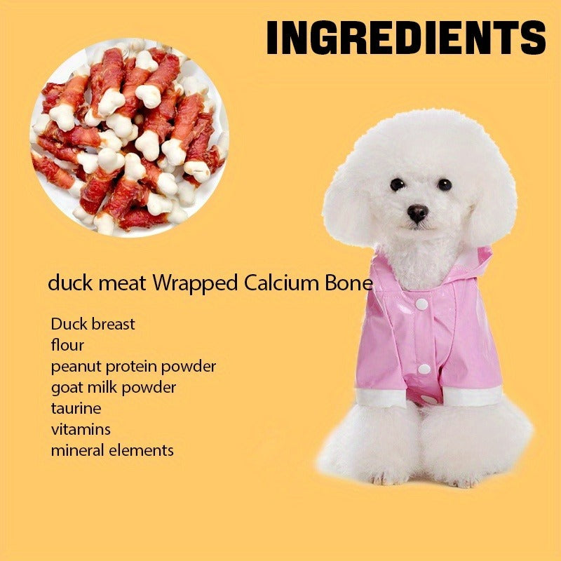 Natural Duck Calcium Bones & Dried Chicken Breast, High Protein Digestible Chewing Rewards for Small Medium Large Dogs, Healthy Training Treats 203g – Duck - product image 4