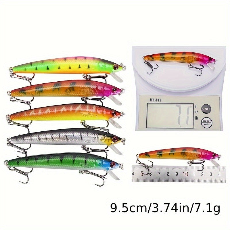 Plastic Crankbait Hard Baits for Freshwater & Saltwater Angling – Minnow Fishing Lures Set 43pcs - product image 7