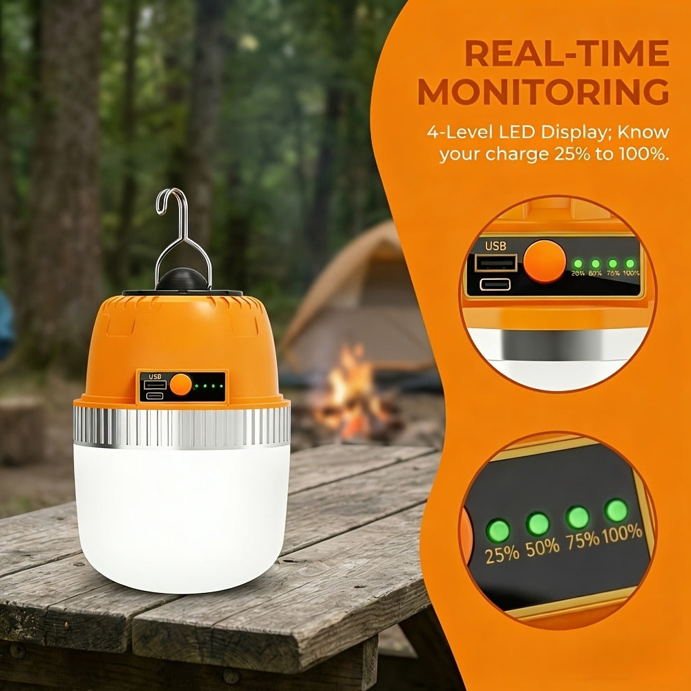 Rechargeable LED Camping Lantern with Power Bank USB Outdoor Hanging Tent Light Built-in Battery Emergency Lamp for Camping BBQ Hiking Patio Backpacking - product image 20