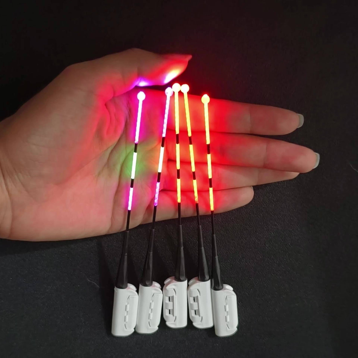 Fishing Bite Indicator Pole Tip Lights 5PCS | Gravity Sensing Color-Change Hook Alert, High-Visibility LED Night Fishing Indicators for Sea Fishing, Raft - product image 6