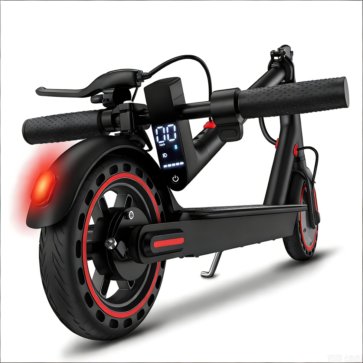 Collapsible Electric Scooter for Adults – 350W Motor, 21-Mile Range, App Control, 3-Speed Modes, 8.5'' Tires