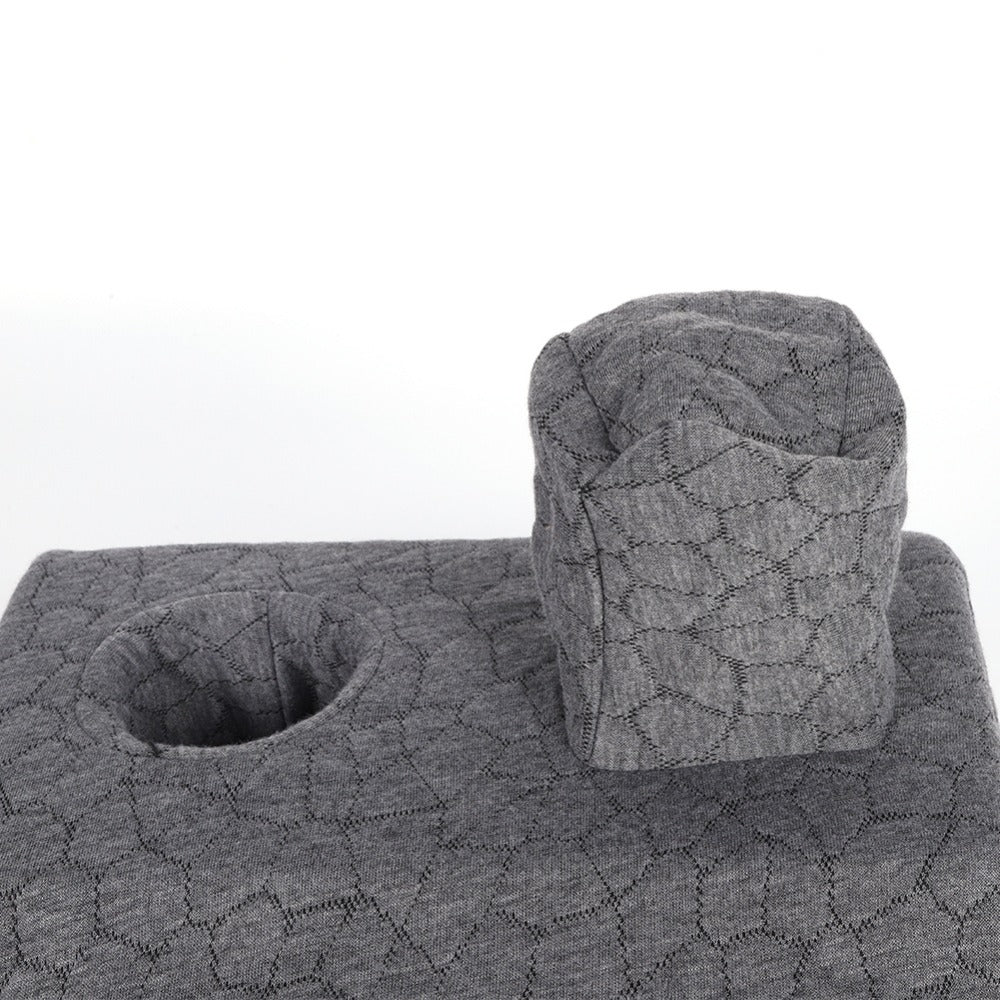 Adjustable Reading Gaming Wedge Pillow with Armrests – Multipurpose Foam Support Pillow for Bed, Sofa & Floor, Steam Deck & Switch Compatible, Gray - product image 2