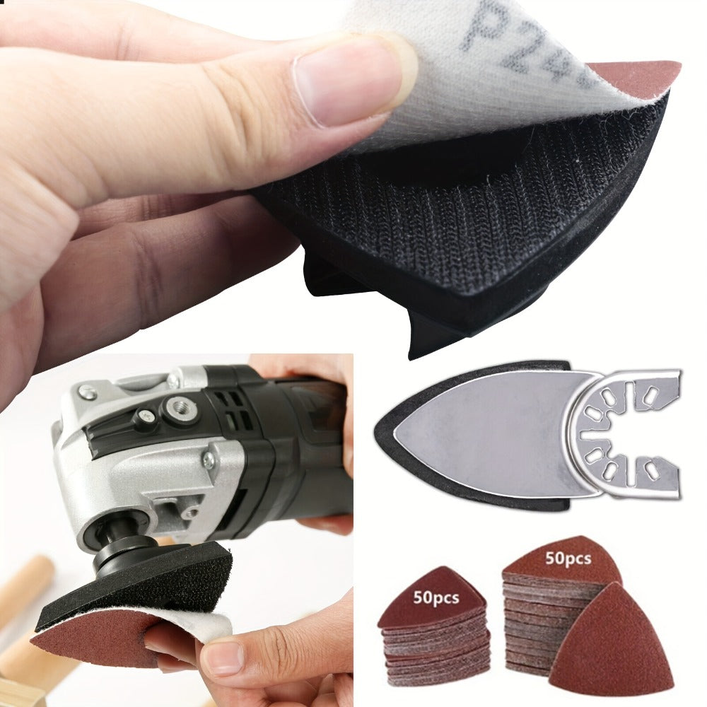 115pcs Oscillating Saw Blades Set with Sandpaper – Multitool Blades for Wood Metal Plastic, Universal Fit for Major Brands, Complete DIY & Pro Cutting Kit - product image 11