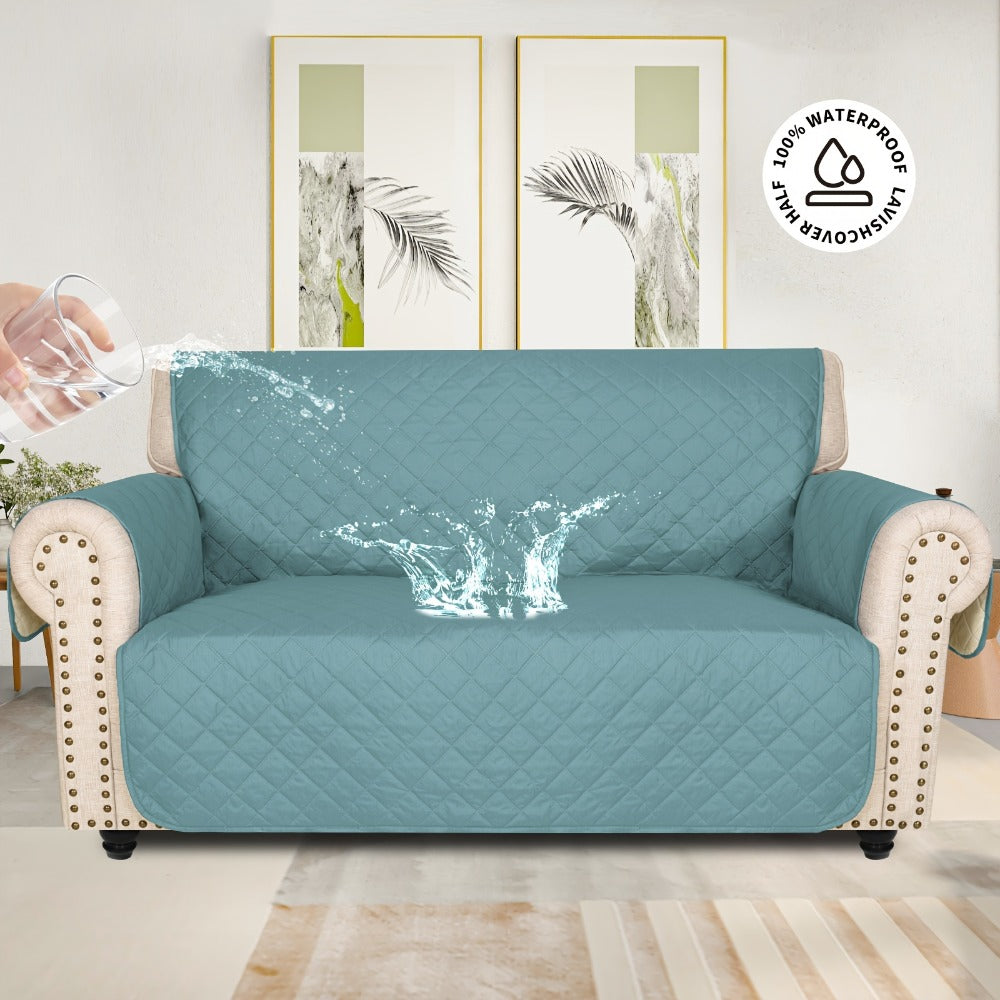 Sofa Slipcover 5-Layer Quilted Thick Sofa Cover Protector Elastic Strap Non-Slip Washable Pet Friendly Universal Fit 3 4 Seater Couch Cover for Living Room - 10 Colors - product image 16