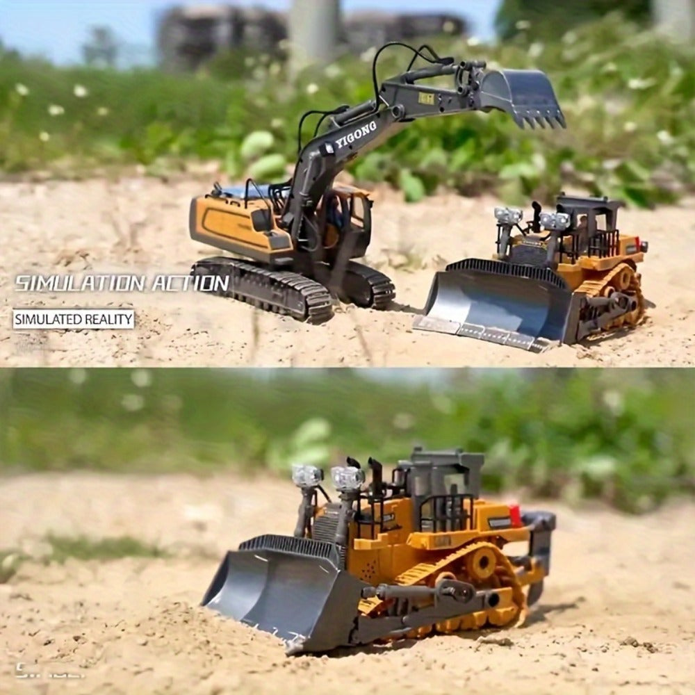 RC Bulldozer 9-Channel 2.4GHz Remote Control | Indoor Outdoor RC Construction Toy, Birthday & Christmas Gift for Boys Ages 6+ | Multifunctional Engineering - product image 7