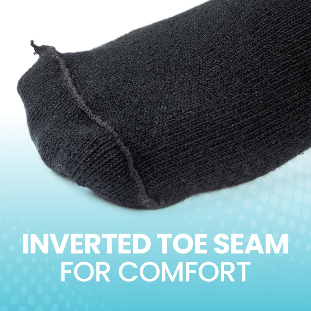 Extra Wide Socks for Swollen Feet 6 Pairs Stretch to 30 Inch Non-Binding Seamless Loose Fit Neuropathy Bariatric Edema Socks for Men Women Plus Size Seniors Multi Color - product image 8