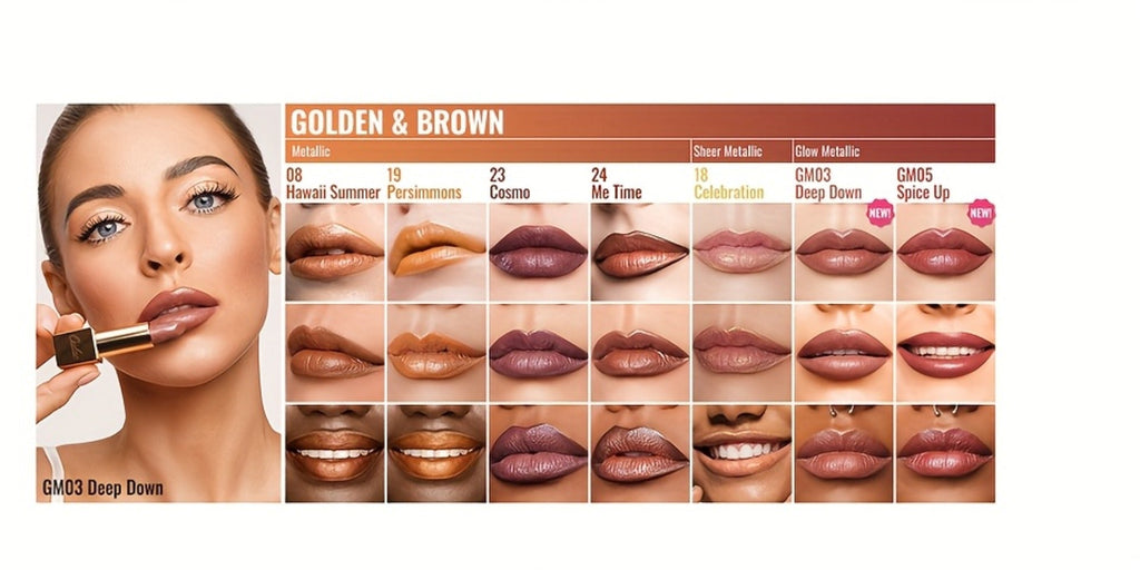 Metallic Lipstick Set 3 Pcs 24-Hour Smudge-Proof Transfer-Resistant Glossy Finish Full Coverage Long Lasting Lip Color Makeup Gift Set for Women 12.9G Each - product image 16