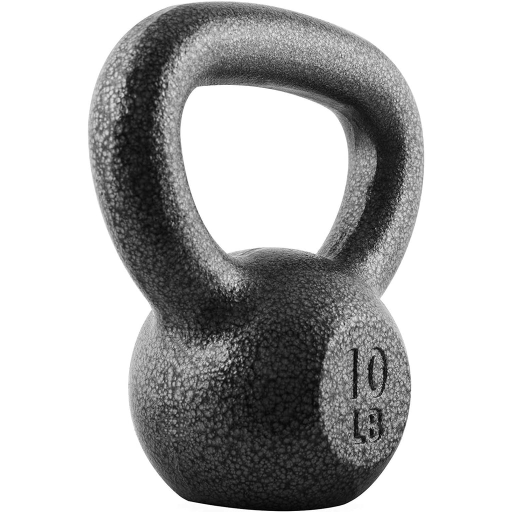Cast Iron Kettlebell with Wide Flat Base – Hammerstone Painted, Anti-Corrosion, Smooth Grip Handle for Strength Training, Full Body Workout, CrossFit & Home - product image 2