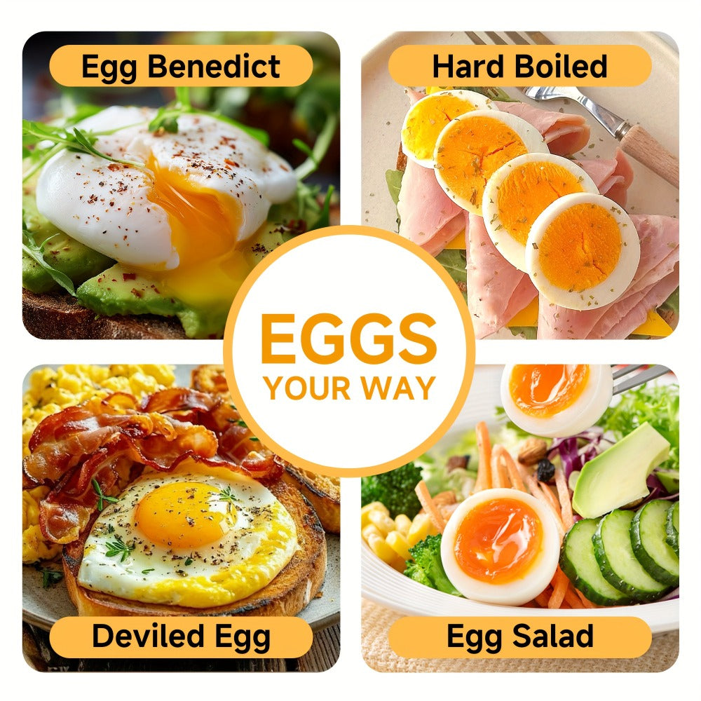 Electric Egg Boiler & Cooker with Auto Shut-Off – Single & Double Layer, Multi-Function for Hard Boiled, Soft Boiled, Scrambled, Omelette, Steamed Vegetables & Dumplings, 4 Colors - product image 11