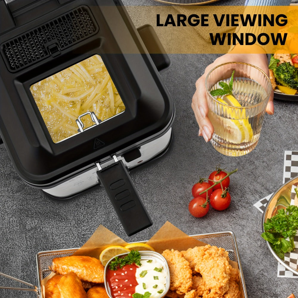 Deep Fryer 1500W Electric – Non-Stick Stainless Steel Frying Pot with Adjustable Temperature Control & Frying Basket, 1.5L / 2.5L / 3L / 5L / 6L Capacity for Home Kitchen - product image 9