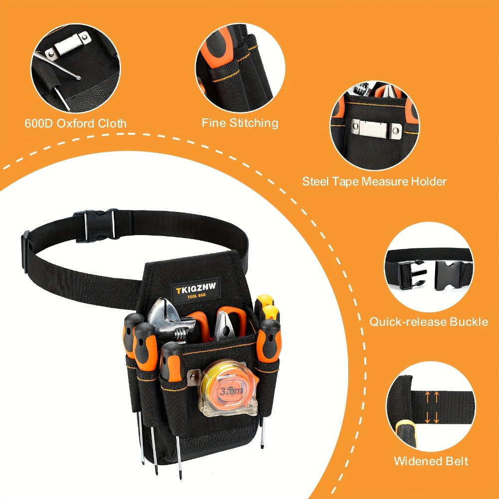 Tool Bag Heavy Duty 7-Pocket PVC Organizer for Mechanics & Electricians – Multi-Pocket Hand Tool Storage Bag, Portable Jobsite Toolbag for Plumbers, Contractors & DIY - product image 5