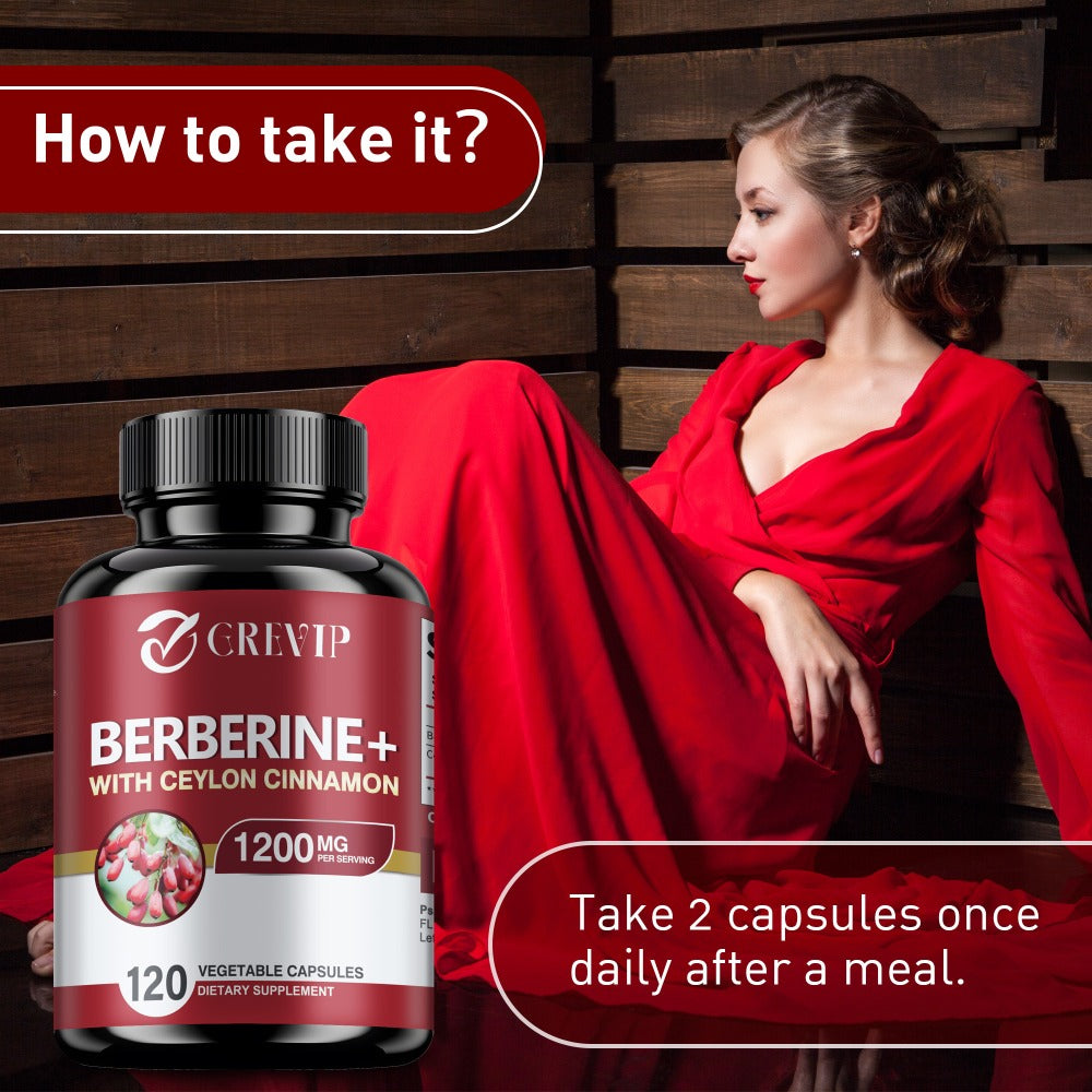 Berberine + Ceylon Cinnamon Supplement 120 Capsules – Support Healthy Cholesterol, Blood Sugar & Heart Health | Berberine HCl Dietary Supplement for Women & Men - product image 4