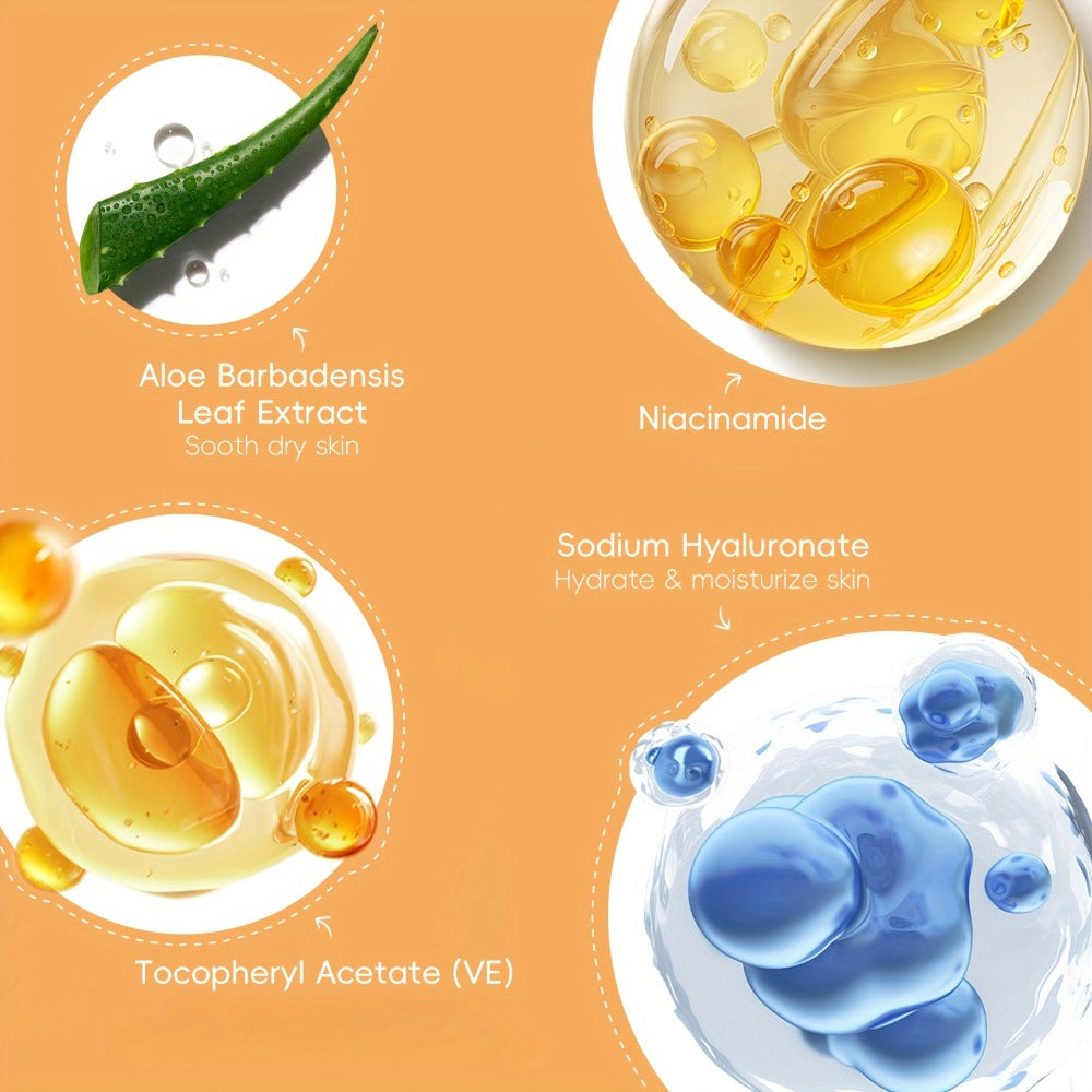 5-in-1 Turmeric Vitamin C Skincare Set Facial Cleanser Serum Face Cream Eye Cream Toner Brightening Anti-Aging Gift Set for Women - product image 8