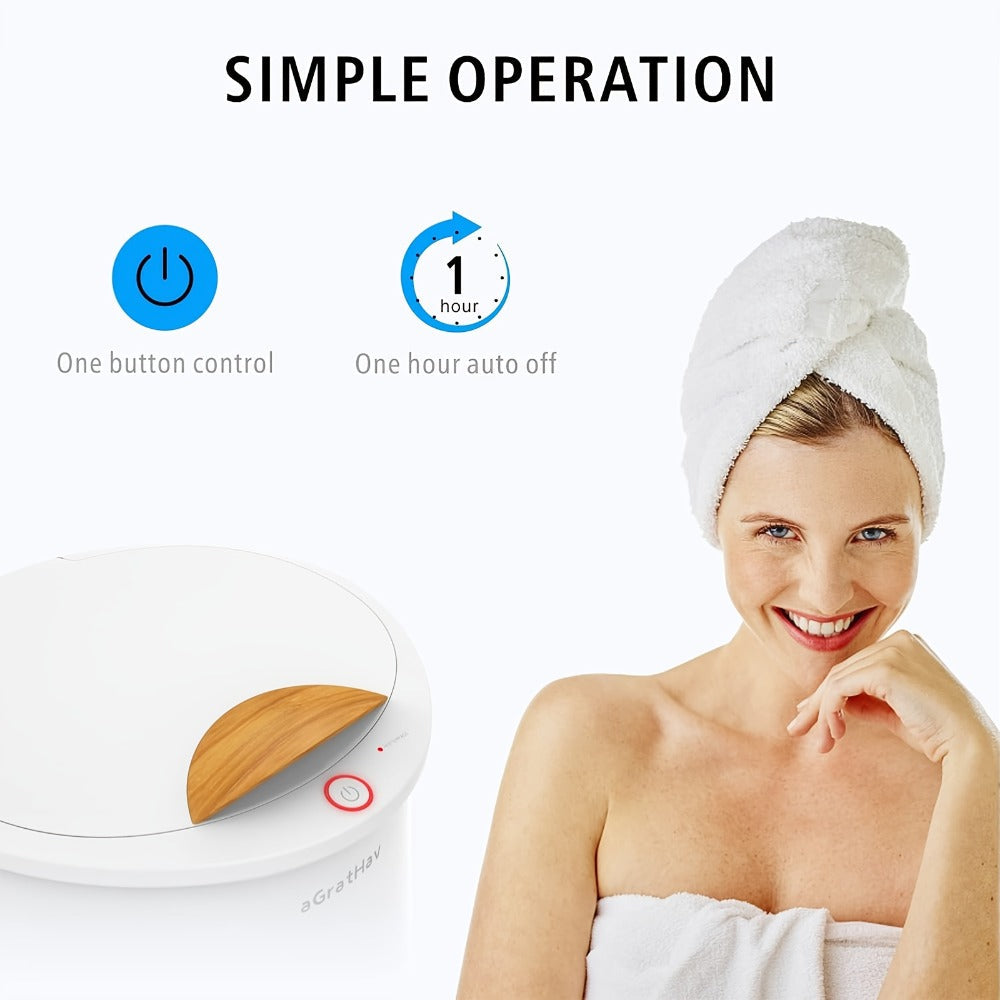 Electric Towel Warmer Bucket Ultra Large Capacity Fits Two 40x70 Towels ETL FCC Certified 1-Min Heat Auto Shut-Off Silent Spa Bathroom Heater Lavender Disc Gift - product image 8
