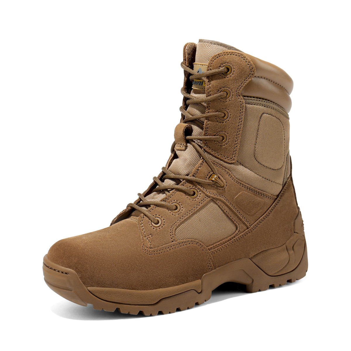 8 Men's Tactical Boot Waterproof Lightweight Comfortable Boots for Work Motorcycle Combat Boots Side Zipper Hiking Outdoor Climbing Activities All Day All - product image 16