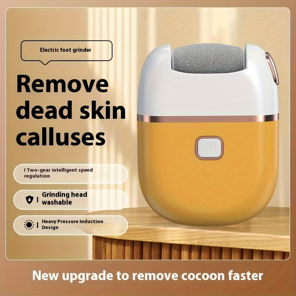 Electric Foot Callus Remover Rechargeable with 2 Roller Heads - Portable Dead Skin Scrubber Pedicure Tool for Smooth Soft Feet Cracked Heel Repair Home Professional Foot Care Kit,  - product image 5