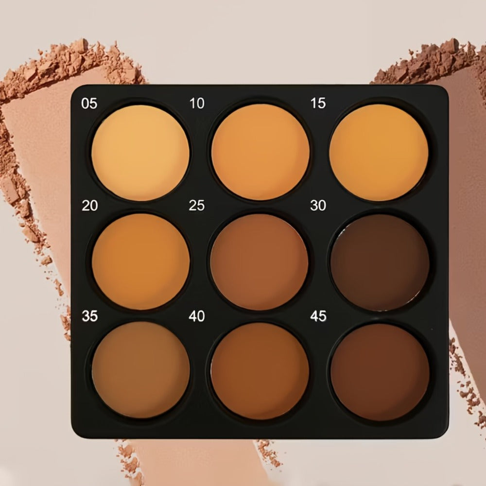Matte Contour Palette 9 Colors Face Contouring Bronzer Kit Deep Brown Tones Buildable Blendable Multi-Use Professional Sculpting Makeup for All Skin Tones Women - product image 2
