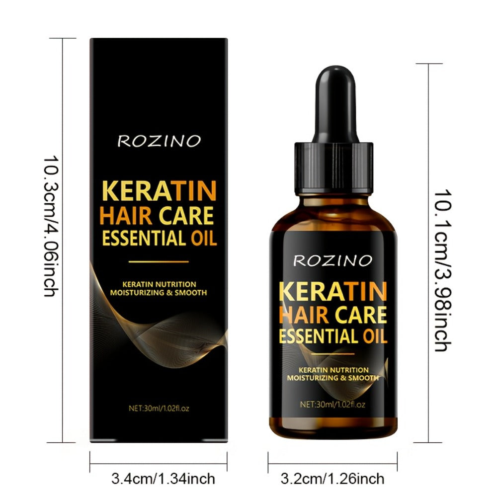 Keratin Hair Care Set 5pcs – Shampoo Conditioner Hair Mask & Essential Oil Bundle | Cleanses Strengthens Repairs Split Ends & Volumizes | Squalane Glycerin Formula for All Hair Typ - product image 8
