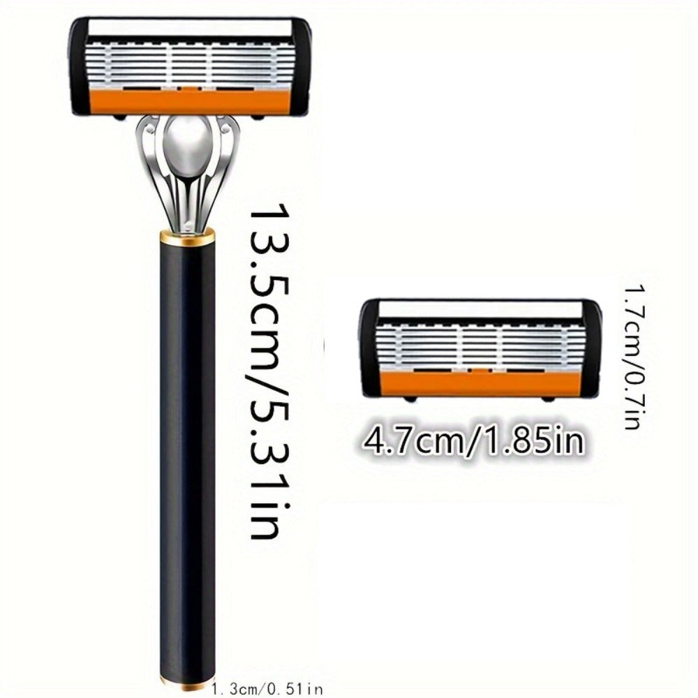 Safety Razor Set with Replacement Blades – Anti-Slip Metal Handle, Contour Fitting, Fully Washable Shaving Kit for Men | 24 or 36 Blades - product image 6