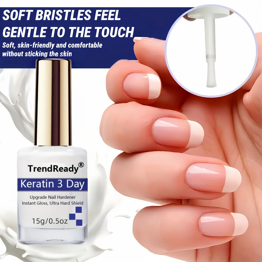 Nail Hardener for Weak Brittle Splitting Nails 2 Pack - Extra Strong Fast Drying Long Lasting White Nail Strengthener with Vitamin E Base Coat Manicure Treatment for Women Nail Car - product image 10