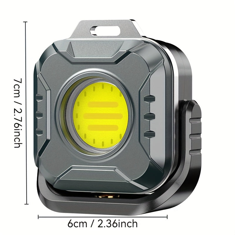 COB LED Work Light Rechargeable 500 Lumen 6 Modes Adjustable Color Temp Mini Tactical Flashlight for Camping Garage Car Repair Emergency EDC - product image 2