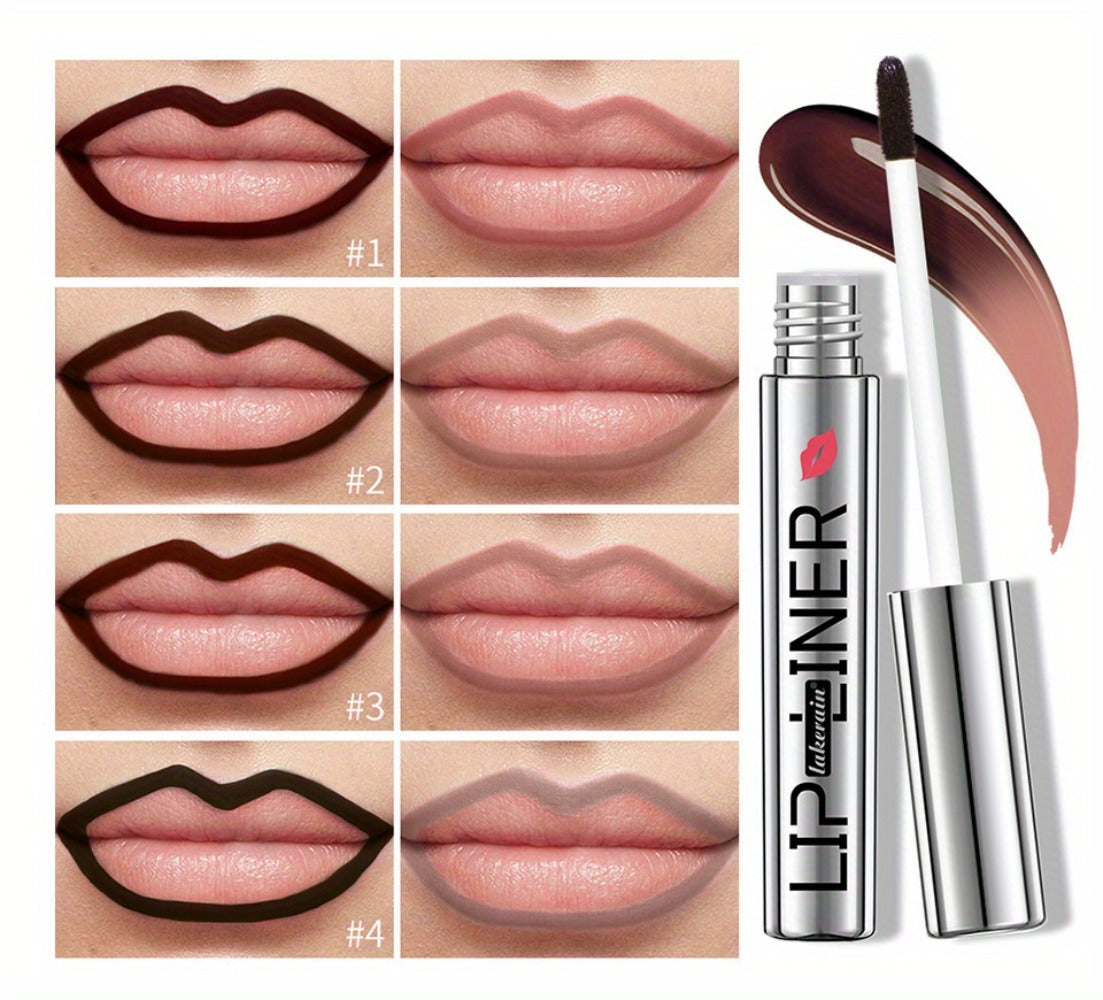 Lip Stain Pen Set 4 Colors 2-in-1 Lip Liner & Lip Tattoo — Waterproof Smudge-Proof Transfer-Resistant Matte Finish, Natural Acid Formula Long-Lasting All-Day Wear Lip Color for All - product image 14