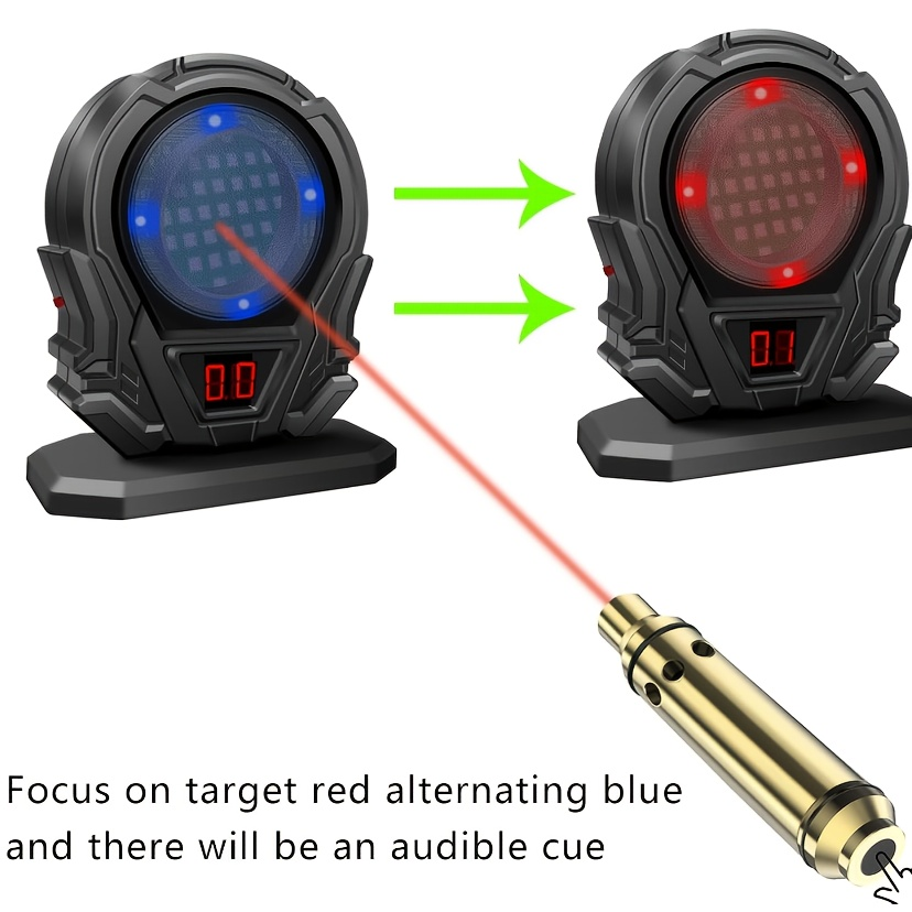 Laser Training Target for Dry Fire Practice | Portable Reactive Laser Shooting Target Compatible with Dry Fire Laser Training Systems | Indoor Marksmanship - product image 7