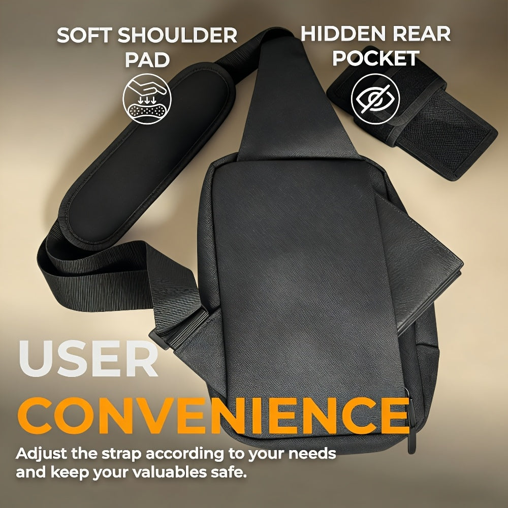 Shoulder Bag Tactical Concealed Carry Bag for Men with Chest Holster Multiple Compartments EDC Sling Bag for Daily Use Shooting Range Hiking Outdoor Activities - product image 3