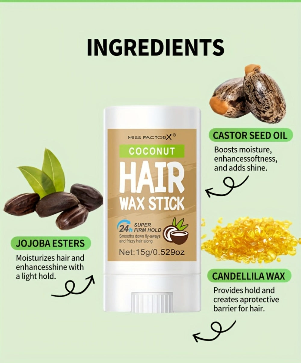 Hair Wax Stick 5 Pack Flyaway Control Edge Control with Jojoba Oil – Fragrance Free Non-Greasy Strong Hold Slick Back Styling Wax for Women Men All Hair Types - product image 17