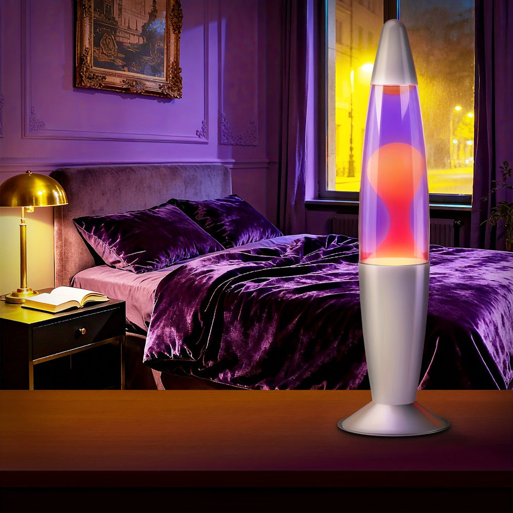 Lava Lamp 16 Inch for Bedroom Living Room Office, Relaxing Liquid Motion Lamp with Purple Water Yellow Wax, Retro Night Light Home Decor Accent - product image 13