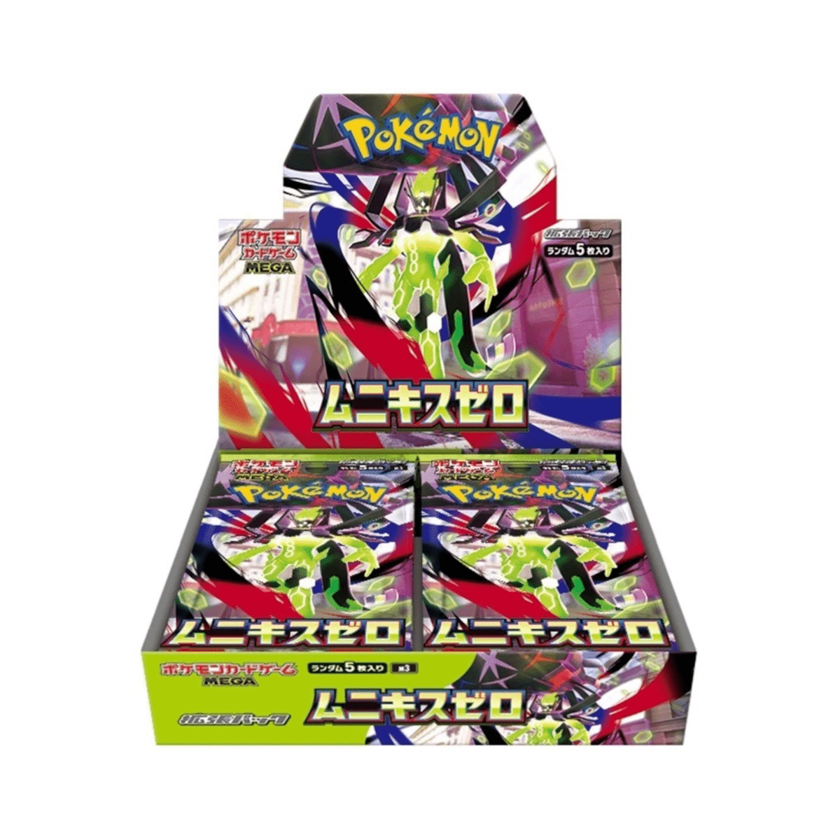 Japanese Booster Box Munikis Zero M3 Nihil Zero | Mega EX Decidueye Salazzle Starmie | Factory Sealed JP TCG Collector Box | 30 Packs 150 Cards - product image 2