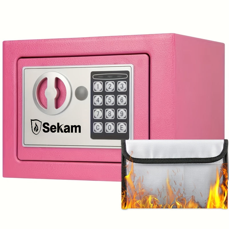 Heavy Duty Steel Safe With Cash Bag Without Cash Bag Home Safety Safe Equipped With A Combination Lock and Key Lock Suitable For Storing Cash Documents and - product image 10
