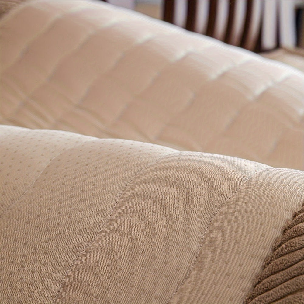 Plush Sofa Cover Bohemian Style Thickened Short Plush Non-Slip Machine Washable Pet Friendly Sofa Slipcover for Living Room Bedroom Office - Armrest Pad to 4 Seater - product image 33