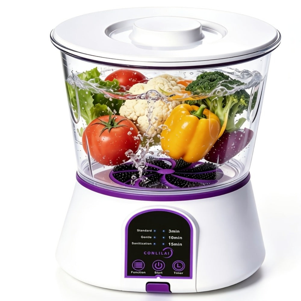 Fruit and Vegetable Cleaner Machine Ultrasonic Purifier Multifunctional Household Food Cleaning Device Rechargeable for Removing Pesticides Bacteria Single Dual Battery Options - product image 5