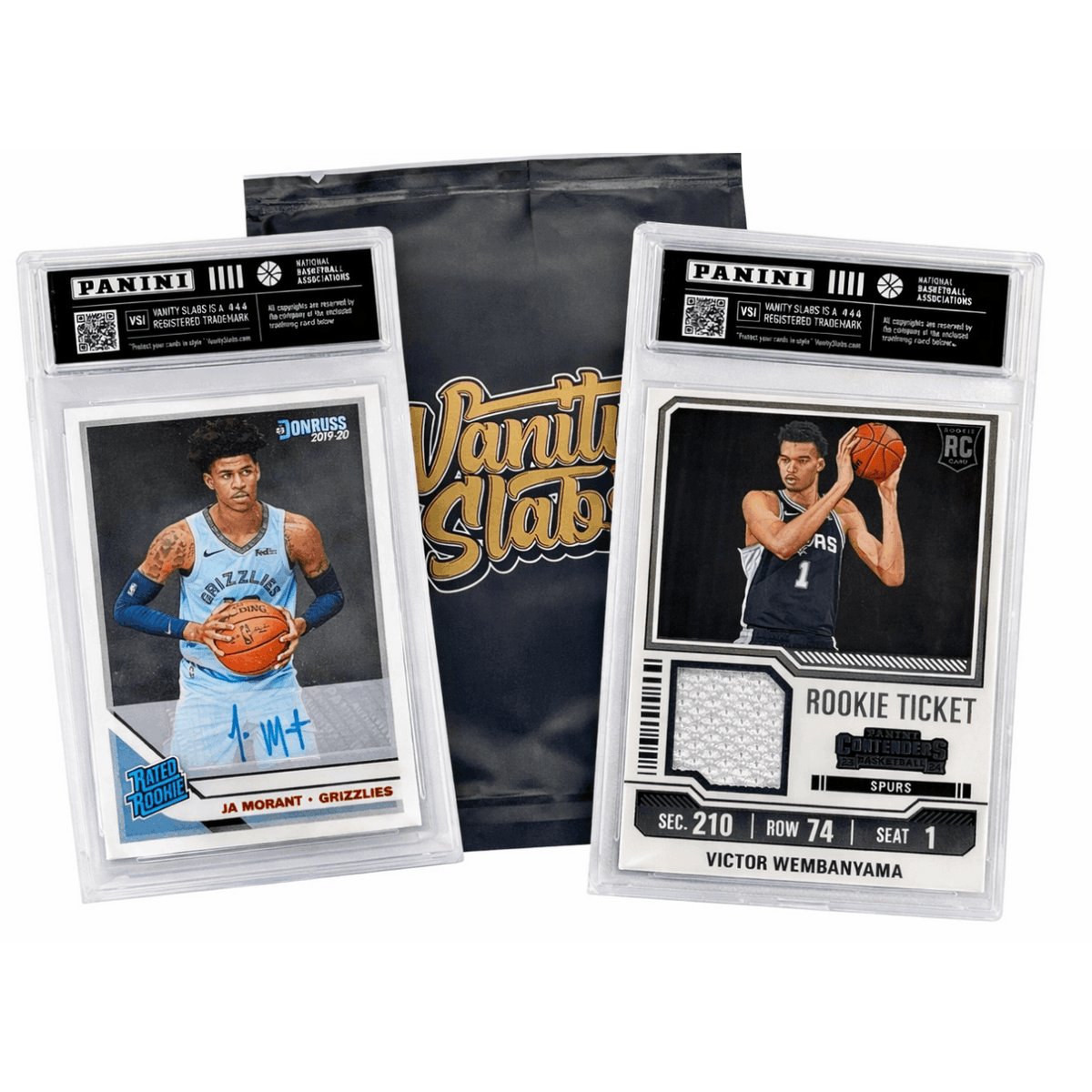 Basketball Card Mystery Hit Slab in Vanity Slabs Display Case – Upgraded Slab Holder – Panini Rookies Stars Inserts & Parallels – Collector Gift for Kids Teens - product image 3