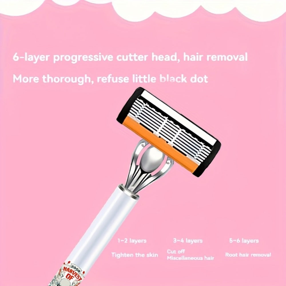 Men's Safety Razor Set 72 Blades 2 Non-Slip Handles Progressive Classic Style Painless Shaving Kit – Close Shave Replacement Blade Razor for Daily Face Neck Grooming, Birthday Fath - product image 12