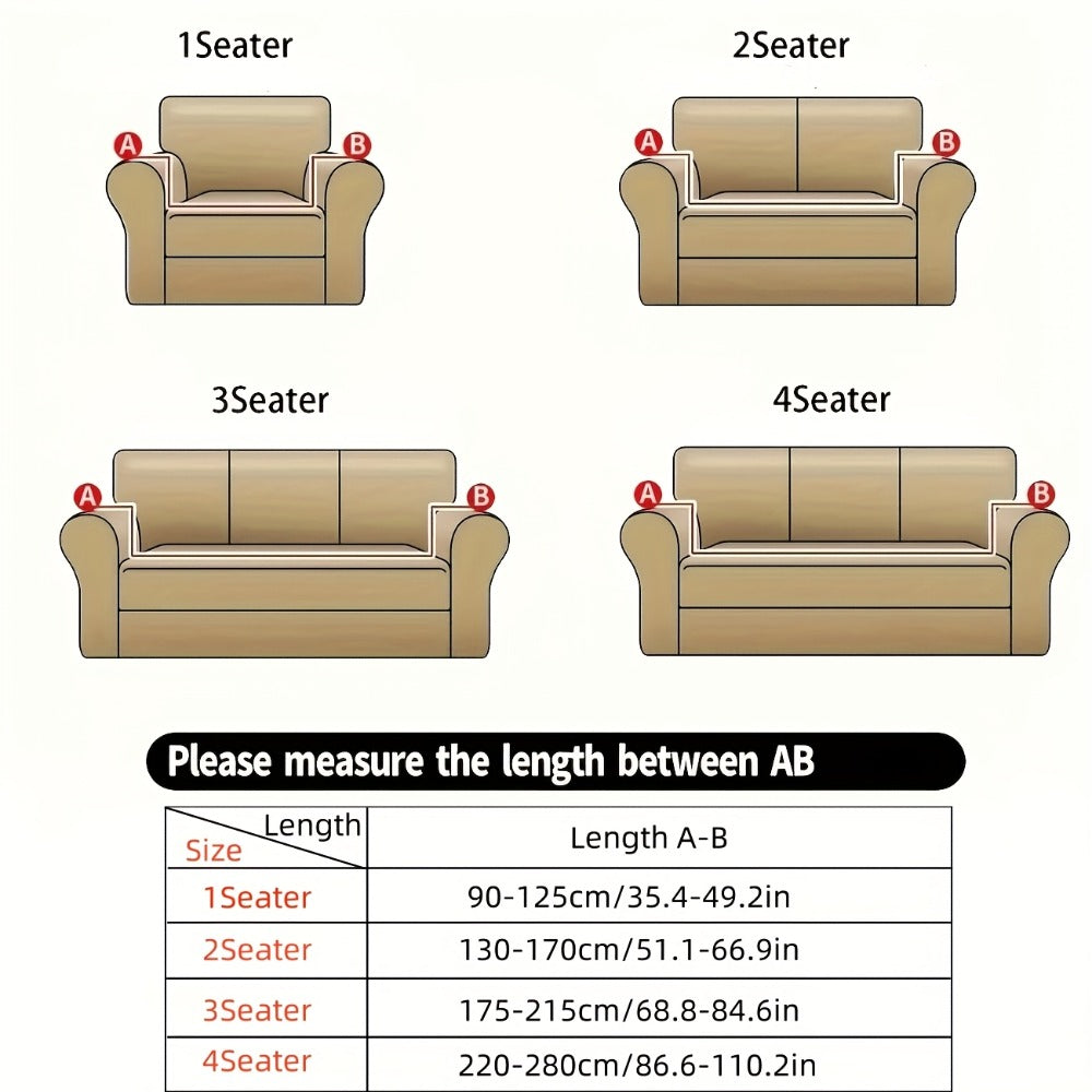 Elastic Anti-Slip Sofa Cover - Stretch Pet Friendly Couch Slipcover with Cat Paw Protection, Easy Care Fabric for Living Room Bedroom Office, 7 Colors 1-4 Seater - product image 10