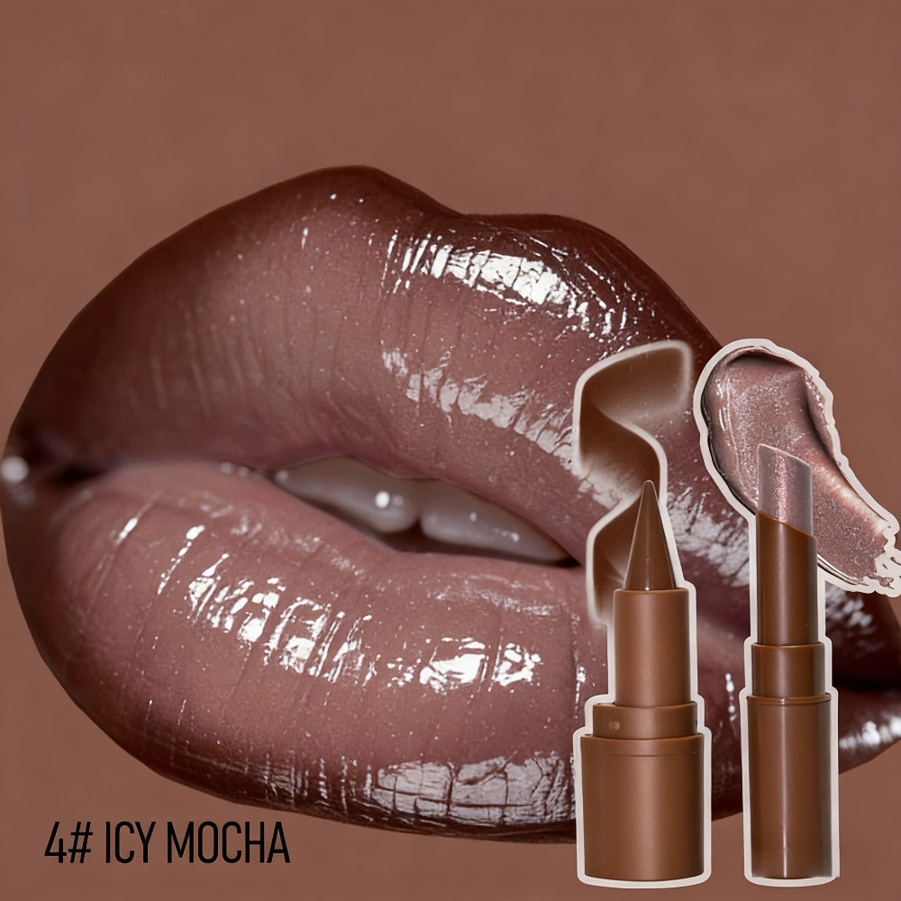 Metallic Lipstick & Lip Liner Pen Set for Women – 3D Full Lip Shape High-Shine Glossy Finish, Long-Lasting Smudge-Proof All-Day Wear, Multi-Shade Fuller Lips Look, 4 Shades - product image 12