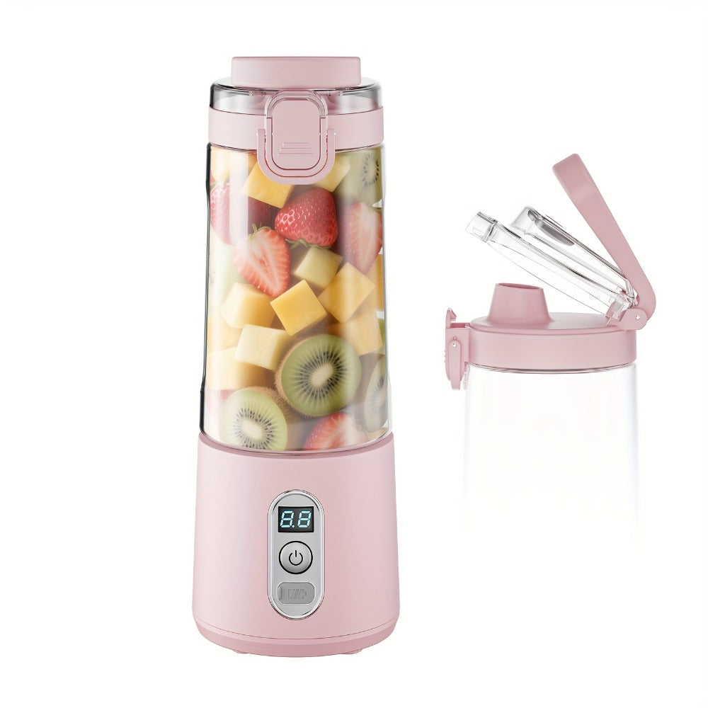 Portable Smoothie Blender USB-C Fast Charge 6-Blade Stainless Steel – Digital Timer Battery Display High-Speed Ice Crush No-Spill Lid | Protein Shake Gym Travel Blender in Black Pi - product image 42