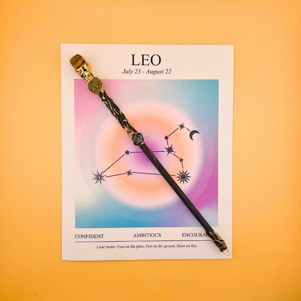 All 12 Signs Cosplay Scepter Witch Wand for Halloween, Christmas, Valentine's Day & Birthday Gift, Astrology Lover Gift for Her – Zodiac Crystal Magic Wand - product image 15