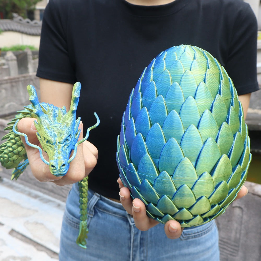 7.09in Scaled Egg + 23.62in Large Dragon Ornament, 10 Colors Rainbow Amethyst Crystal Fantasy Collector Gift for Adults Easter Valentine Birthday – Dragon Egg - product image 11