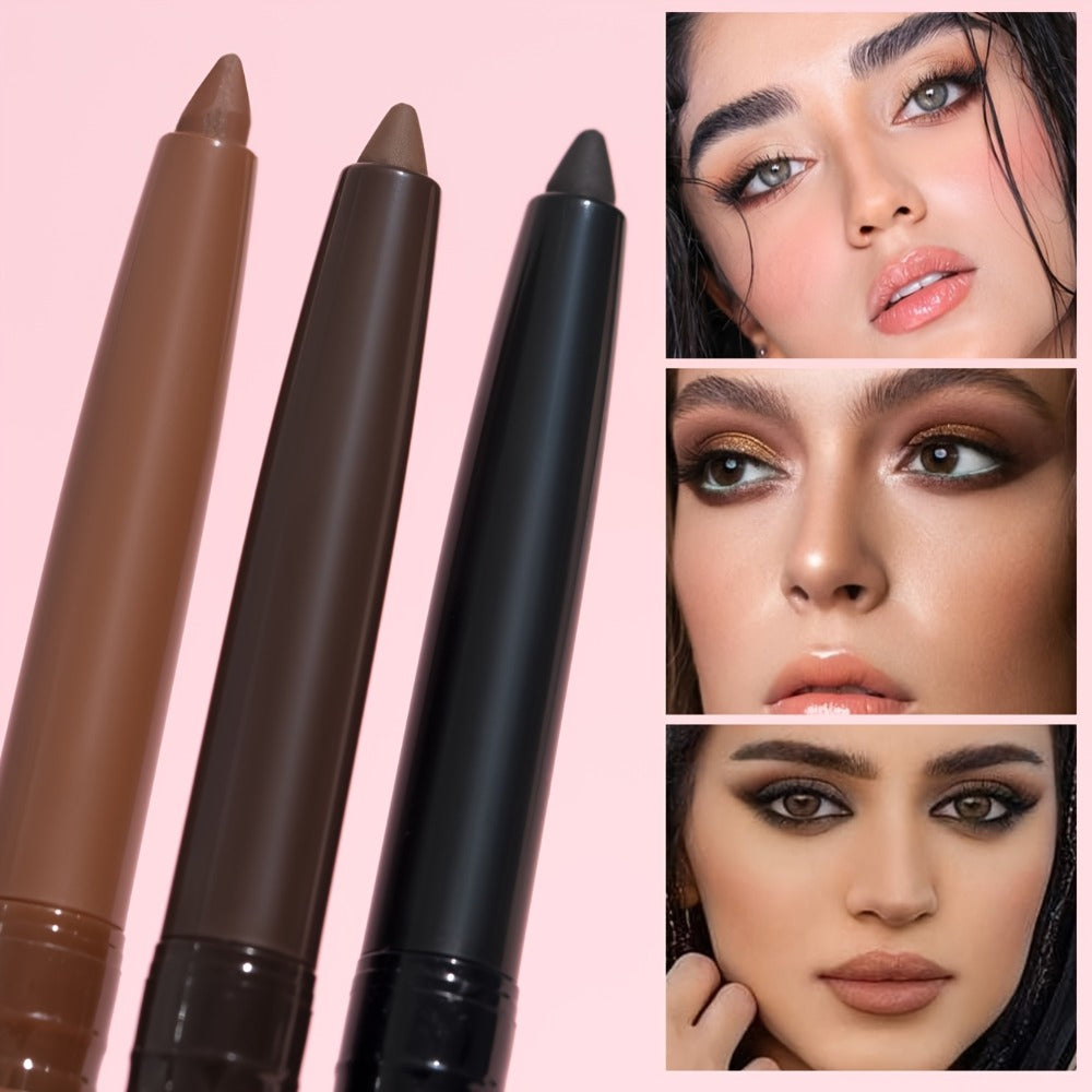 3-Piece Matte Gel Eyeliner Pen Set Waterproof Long-Lasting Smudge-Proof Precision Eye Makeup — Quick-Dry Creamy Formula for Sensitive Mature Skin Beginner Friendly Deep Medium Blac - product image 6