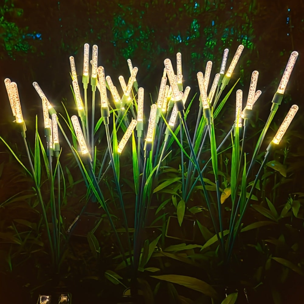 Solar Bubble Pathway Lights Outdoor 4 Pack – IP44 Waterproof Acrylic Reed Stake Lights Auto On/Off Dusk to Dawn | Warm White Solar Powered LED for Garden, Yard, Driveway, Walkway & - product image 6