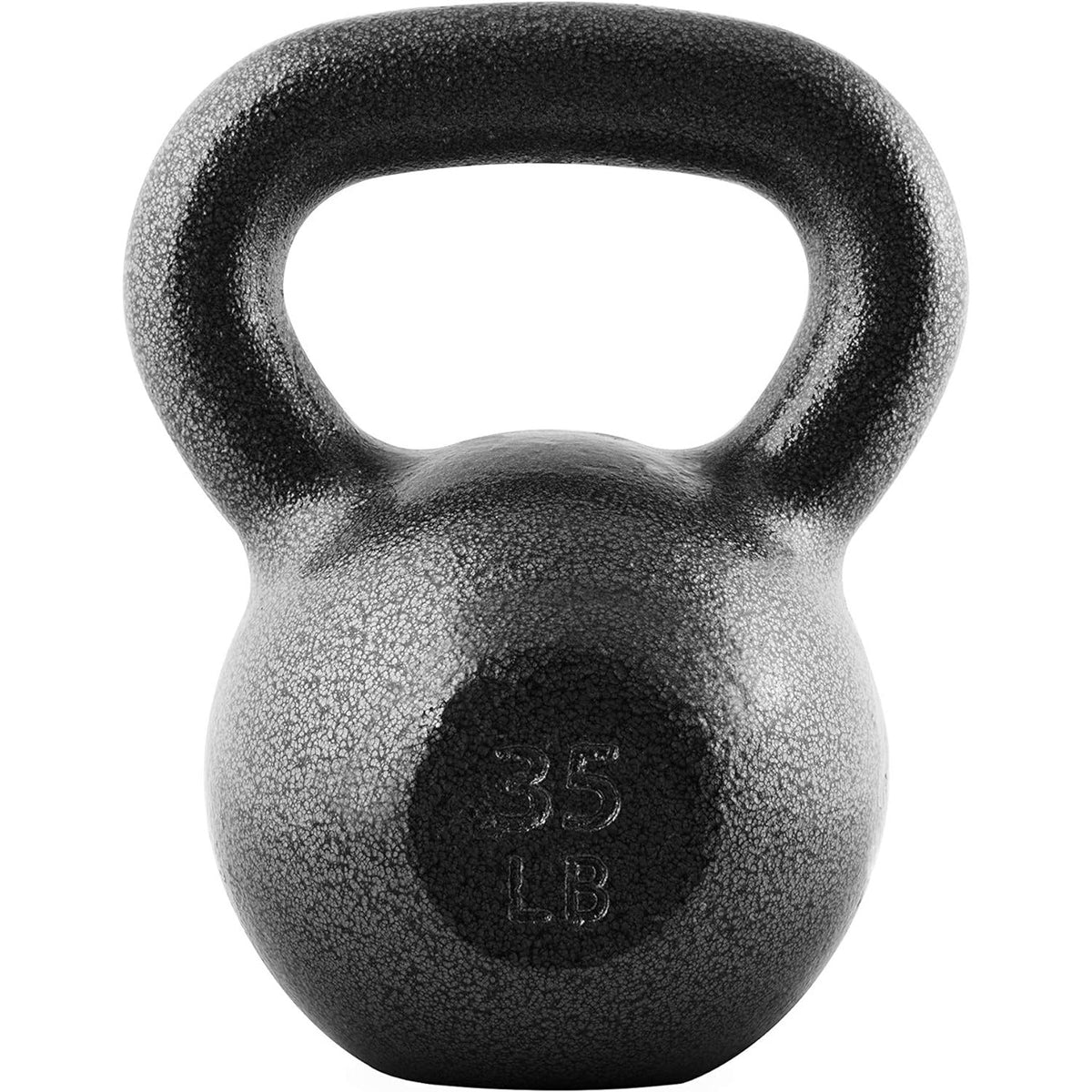 Cast Iron Kettlebell with Wide Flat Base – Hammerstone Painted, Anti-Corrosion, Smooth Grip Handle for Strength Training, Full Body Workout, CrossFit & Home Gym – 80 LB – Multiple Weight Options 10