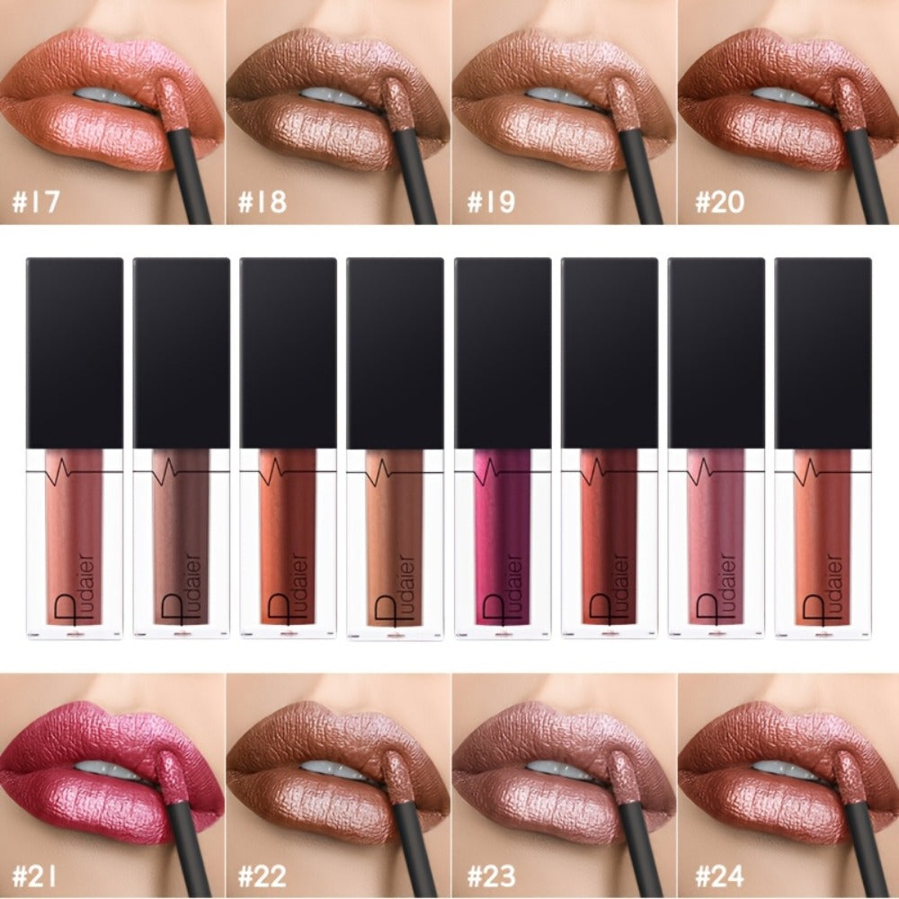 Lip Gloss Set Metallic High Gloss Plumping Long Lasting Non Stick Mirror Shine Glossy Lipstick for Women 11 Shades Party Date Daily Makeup Portable Gift - product image 20