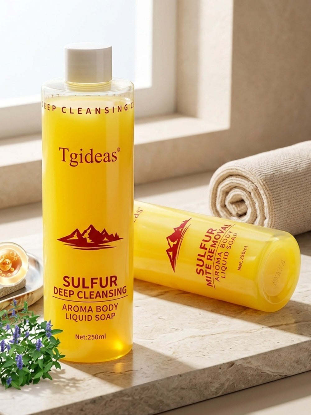 Sulfur Shampoo & Body Wash 2-in-1 Set — Scented Sulfur Soap Cleansing Liquid for Gentle Daily Scalp Purifying & Full Body Cleansing | Creamy Lather Formula | 2 Bottles | Family Hou - product image 7